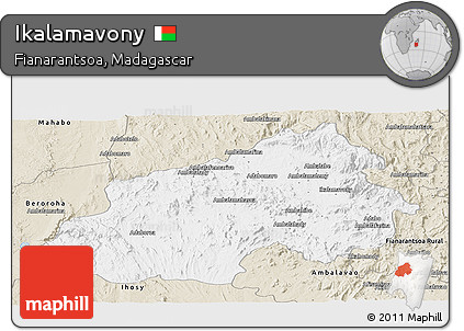 Classic Style Panoramic Map of Ikalamavony