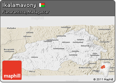 Classic Style Panoramic Map of Ikalamavony