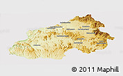Physical Panoramic Map of Ikalamavony, cropped outside