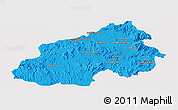 Political Panoramic Map of Ikalamavony, cropped outside