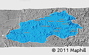 Political Panoramic Map of Ikalamavony, desaturated