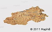 Satellite Panoramic Map of Ikalamavony, cropped outside