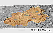 Satellite Panoramic Map of Ikalamavony, desaturated