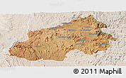 Satellite Panoramic Map of Ikalamavony, lighten