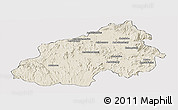Shaded Relief Panoramic Map of Ikalamavony, cropped outside