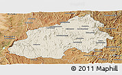 Shaded Relief Panoramic Map of Ikalamavony, satellite outside