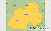 Savanna Style Simple Map of Ikalamavony