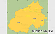 Savanna Style Simple Map of Ikalamavony, single color outside