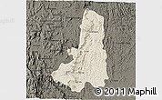 Shaded Relief 3D Map of Ikongo (Fort Carnot), darken