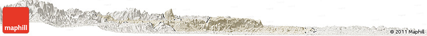 Shaded Relief Horizon Map of Ikongo (Fort Carnot), lighten Shaded Relief Horizon Map of Ikongo (Fort Carnot), lighten