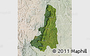 Satellite Map of Ikongo (Fort Carnot), lighten