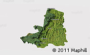 Satellite Panoramic Map of Ikongo (Fort Carnot), cropped outside