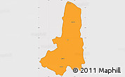 Political Simple Map of Ikongo (Fort Carnot), cropped outside