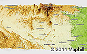 Physical Panoramic Map of Ivohibe