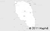 Silver Style Simple Map of Ivohibe