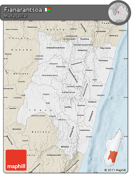 Classic Style Map of Fianarantsoa