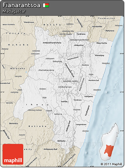 Classic Style Map of Fianarantsoa
