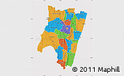 Political Map of Fianarantsoa, cropped outside