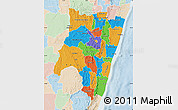 Political Map of Fianarantsoa, lighten