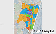 Political Map of Fianarantsoa, lighten, semi-desaturated