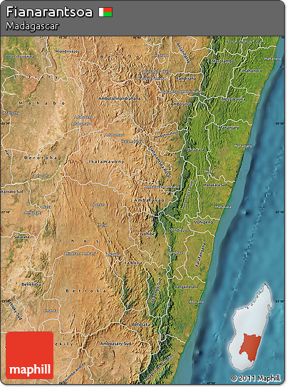 Satellite Map of Fianarantsoa