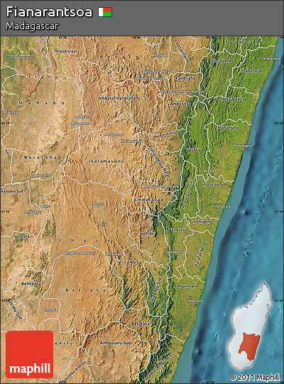 Satellite Map of Fianarantsoa