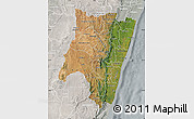 Satellite Map of Fianarantsoa, lighten, semi-desaturated