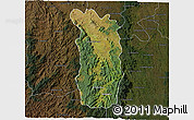Satellite 3D Map of Midongy-Sud, darken