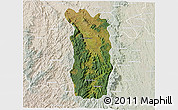 Satellite 3D Map of Midongy-Sud, lighten