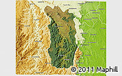 Satellite 3D Map of Midongy-Sud, physical outside