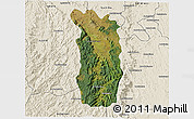 Satellite 3D Map of Midongy-Sud, shaded relief outside