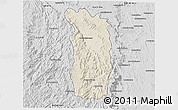 Shaded Relief 3D Map of Midongy-Sud, desaturated