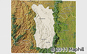 Shaded Relief 3D Map of Midongy-Sud, satellite outside
