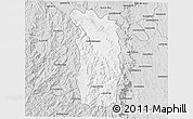 Silver Style 3D Map of Midongy-Sud