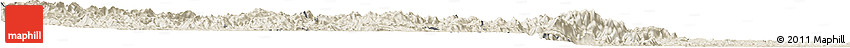 Shaded Relief Horizon Map of Midongy-Sud