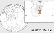 Blank Location Map of Midongy-Sud, highlighted parent region