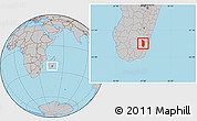 Gray Location Map of Midongy-Sud