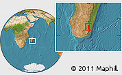 Satellite Location Map of Midongy-Sud
