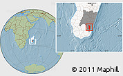 Savanna Style Location Map of Midongy-Sud, highlighted country, highlighted parent region, hill shading