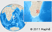 Shaded Relief Location Map of Midongy-Sud