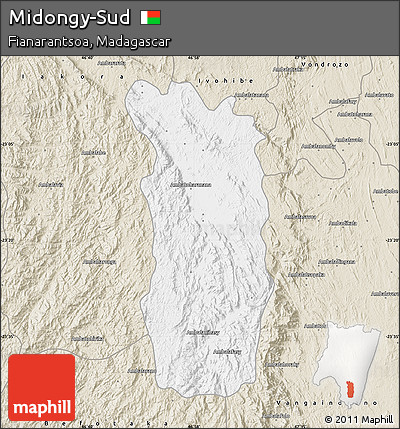 Classic Style Map of Midongy-Sud