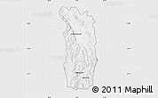 Silver Style Map of Midongy-Sud, single color outside