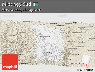 Classic Style Panoramic Map of Midongy-Sud