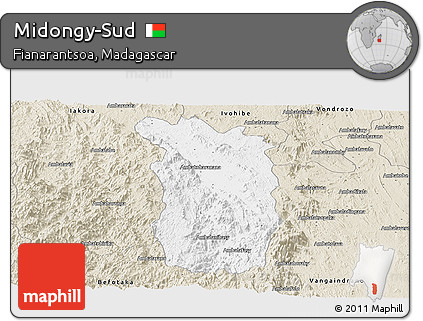 Classic Style Panoramic Map of Midongy-Sud