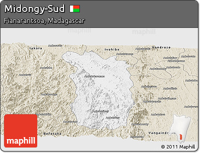 Classic Style Panoramic Map of Midongy-Sud