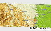 Physical Panoramic Map of Midongy-Sud
