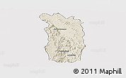 Shaded Relief Panoramic Map of Midongy-Sud, cropped outside