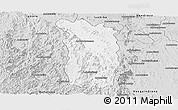 Silver Style Panoramic Map of Midongy-Sud