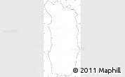 Blank Simple Map of Midongy-Sud, cropped outside, no labels