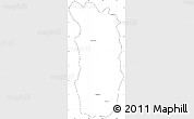 Blank Simple Map of Midongy-Sud, cropped outside